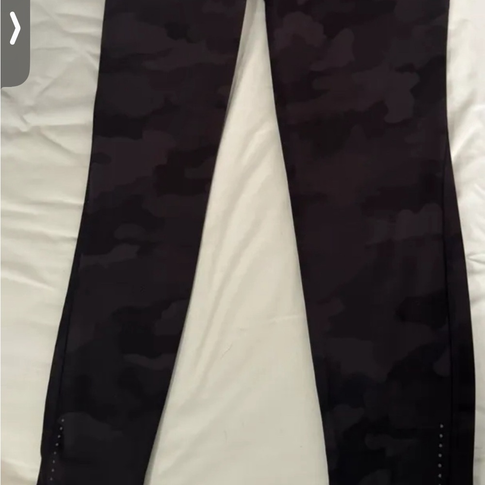 Lululemon Black Camouflage Leggings